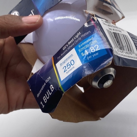 GE Reveal 48695 Decorative Globe G25 LightBulb, 1 pcs - Picture 4 of 12